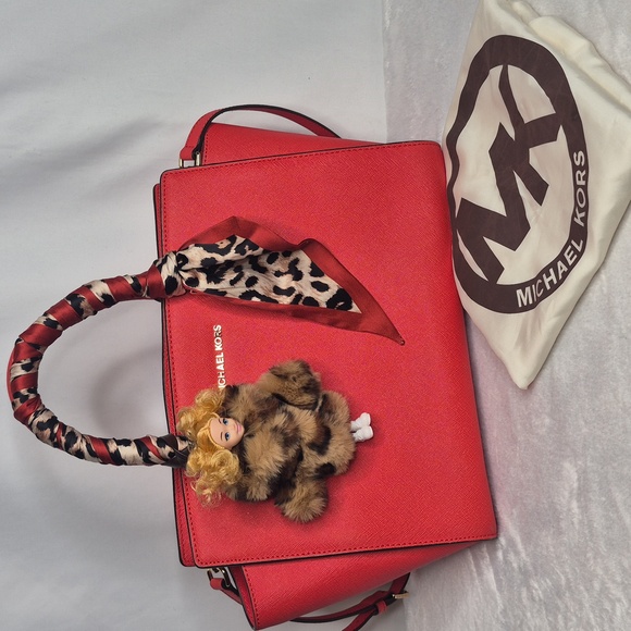 Michael Michael Kors Red Satchel - Picture 3 of 16